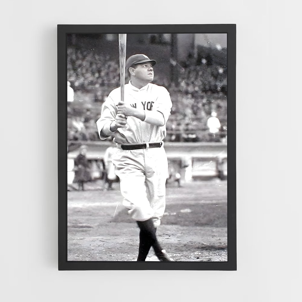 Poster Babe de ruth – affiche Baseball (vue 2)
